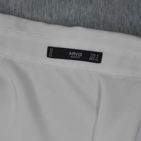 mango white suit blouse size S - Picture 3 of 6